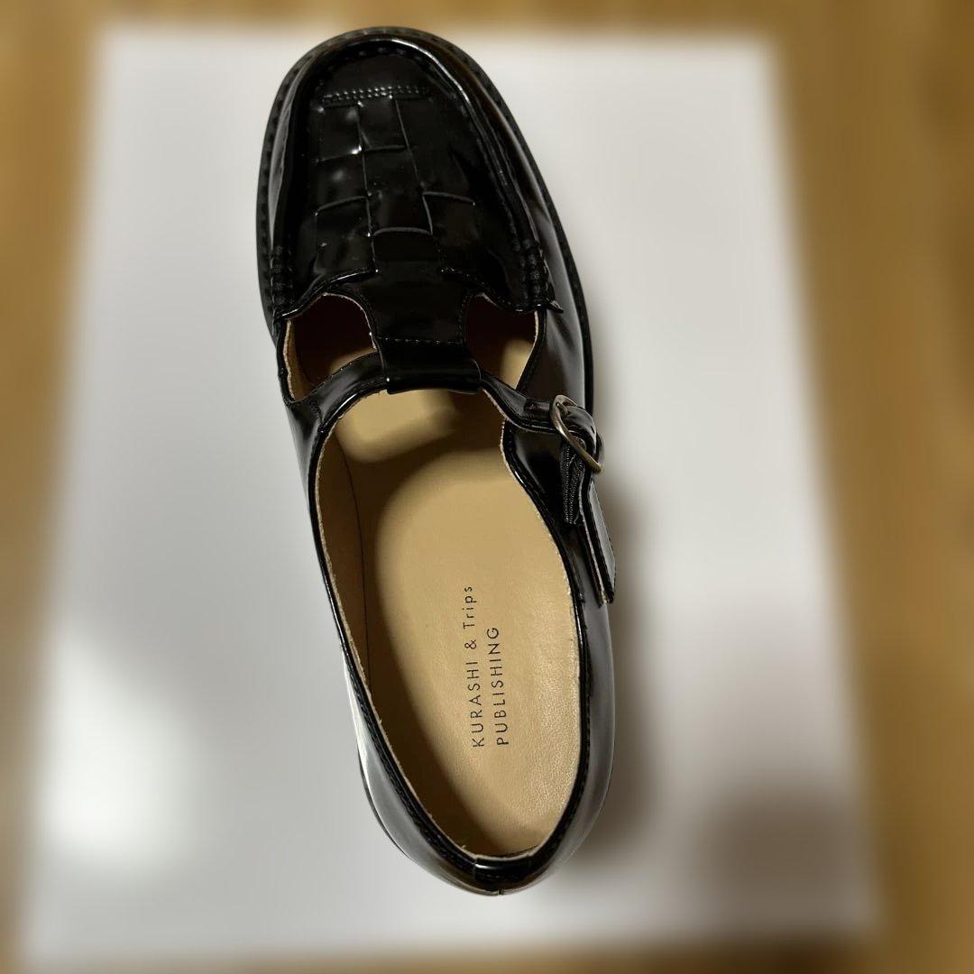 北欧、暮らしの道具店　こだわりソールのTストラップ / 牛革　23.5cm