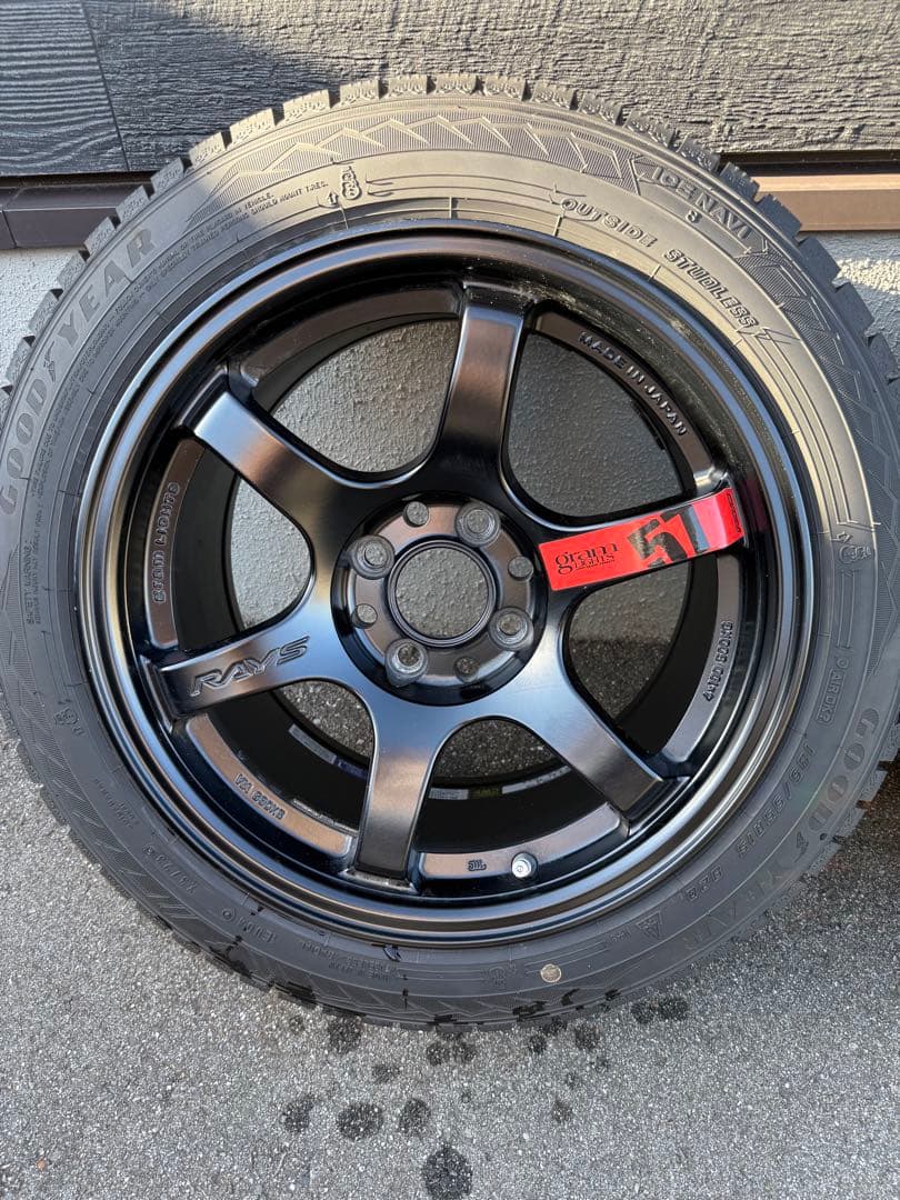 RAY'S 15インチ 8.0J ブラックホイールセット