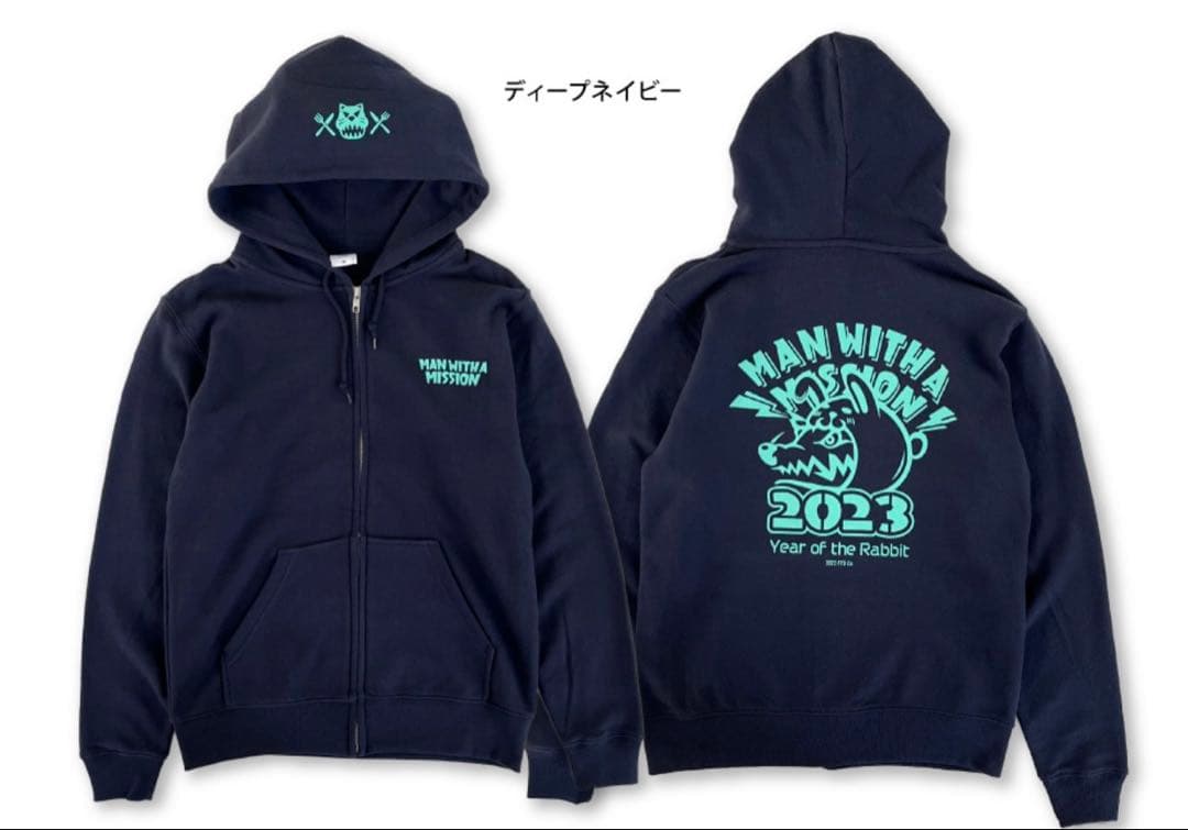 マンウィズ 2023千支ロゴパーカー(ディープネイビー) XL 新品未開封