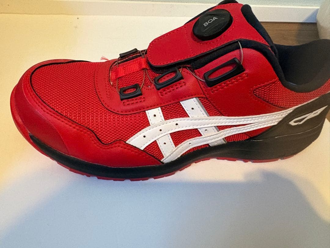 BOAダイヤル 安全靴 レッド 作業靴 メンズ 26.0cm