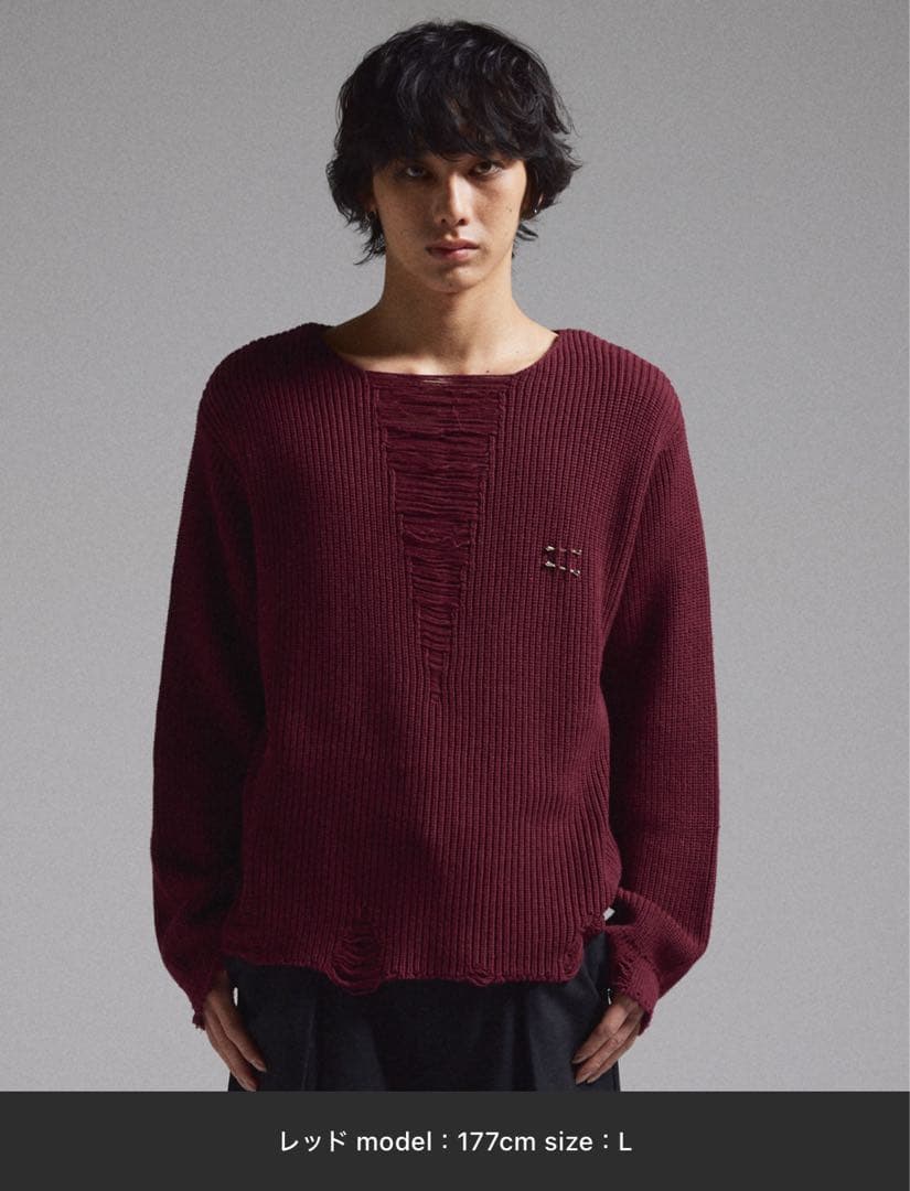 GRANCY】Pierced Damage Knit / ピアスダメージニット - メルカリ