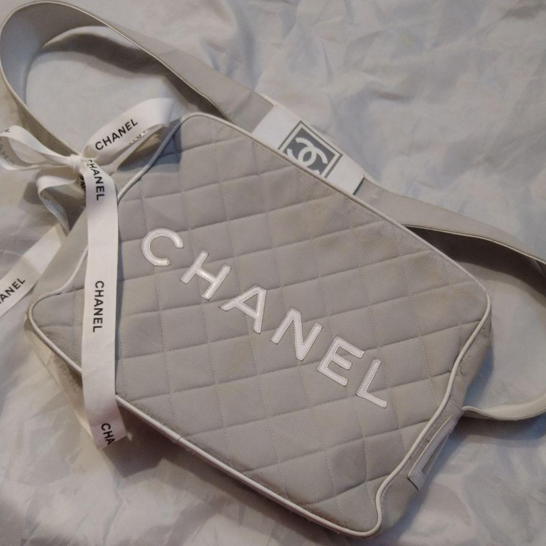 ♡CHANEL ♡スポーツラインキルティングショルダーバッグ グレー 楽天市場】【バッグ】CHANEL シャネル スポーツライン ショルダー