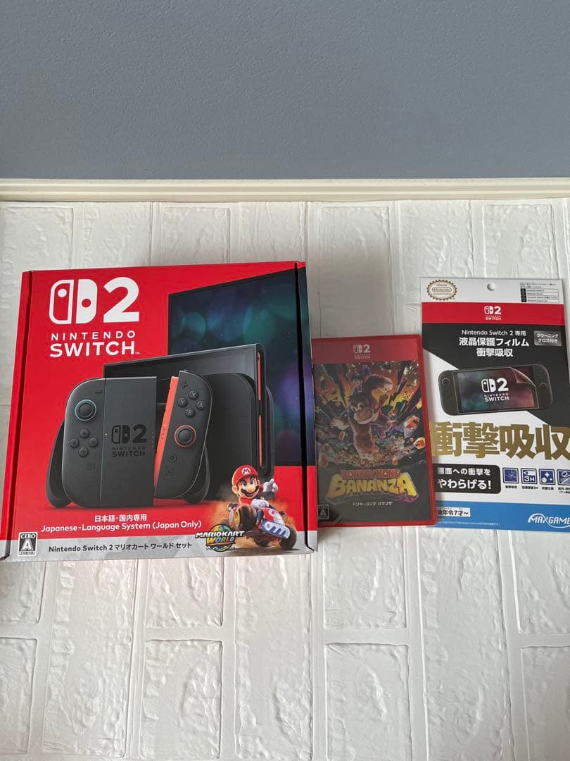 Nintendo Switch2マリオカート同梱版　新品3点セット Amazon.co.jp: Nintendo Switch 2(日本語・国内専用) マリオカート