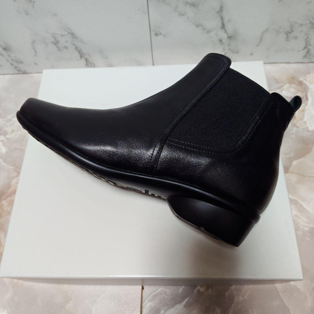 ビューフォート　ラウンドトゥサイドゴア　ショートブーツ　24.0cm 3E