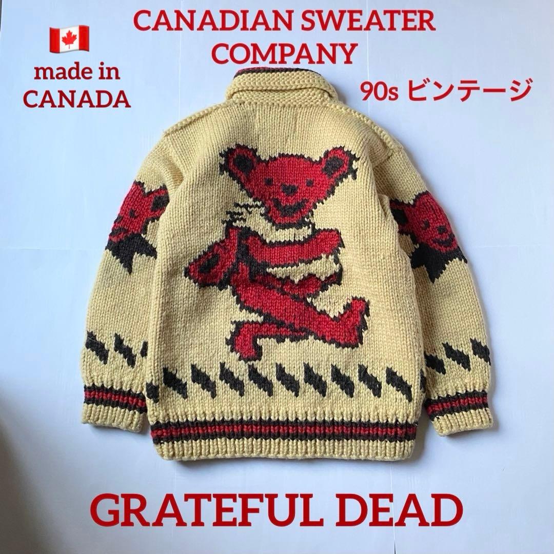 90s Grateful Dead デッドベアー カナディアンセータービンテージ
