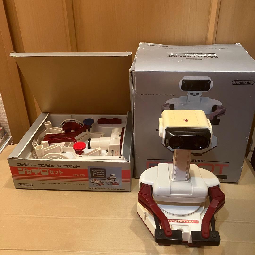 動作未確認】ファミコンロボット ロボット本体、ジャイロセット 2点