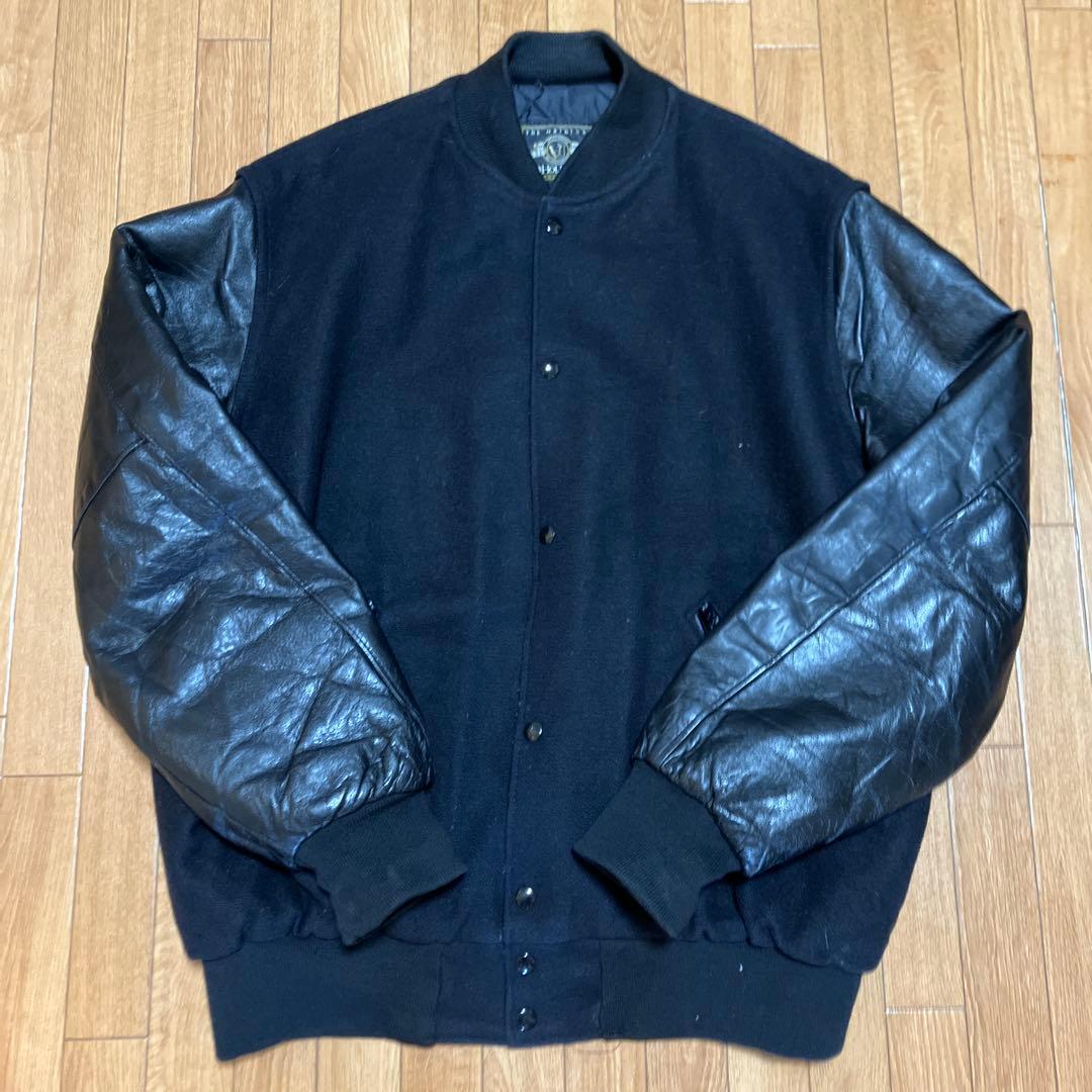 Holloway ホロウェイ USA製 スタジャン XL ロング ブラック 無地 中古・古着通販】Holloway (ホロウェイ) スタジャン ブラック サイズ:L