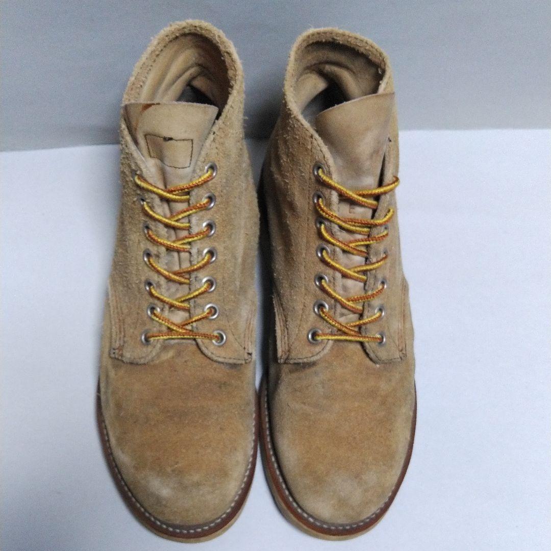 RED WINGレッドウィング刺繍羽タグUSA製プレーントゥ8167中古7.5E