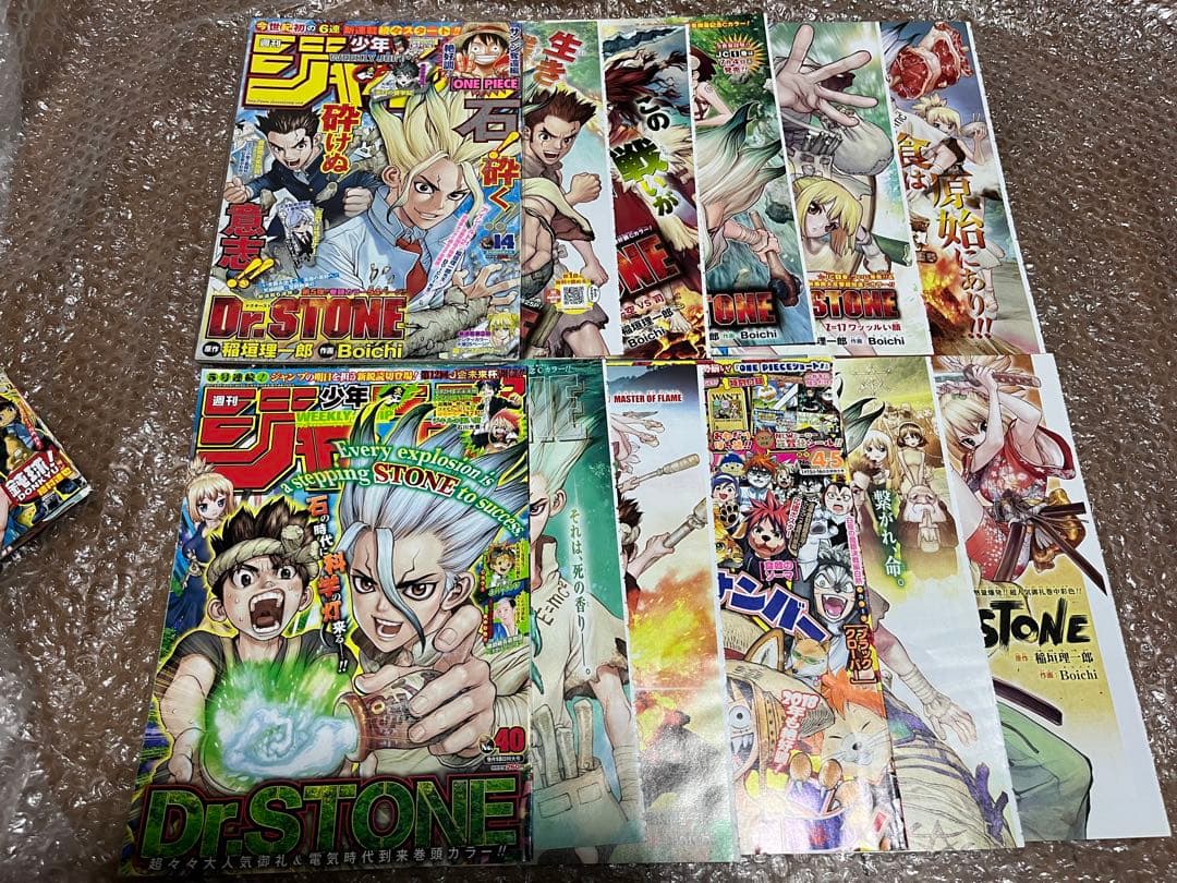 Dr.STONE 表紙 カラーページ 少年ジャンプ 切り抜き 1〜165話