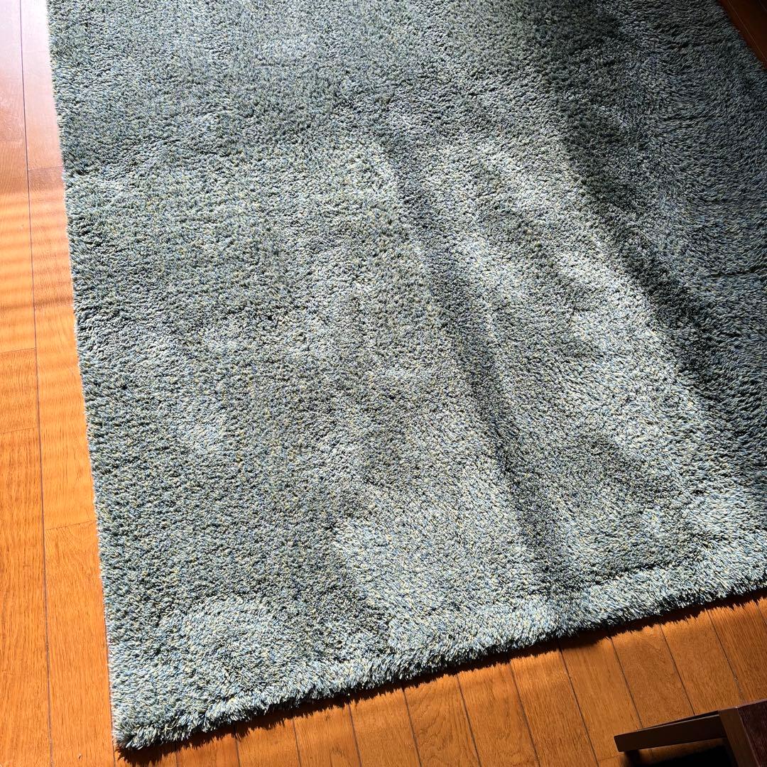 MomoNatural ラグマット 日本製 北欧風 グリーン 長方形 大型 - メルカリ