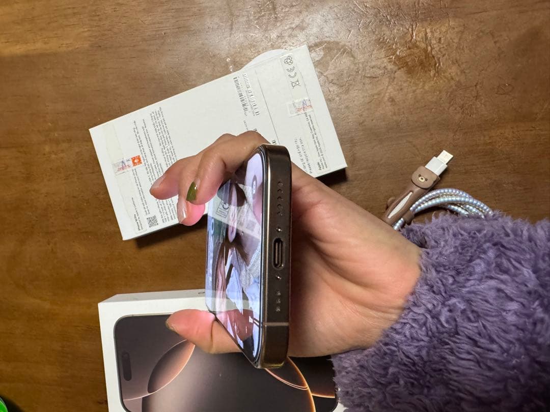 iPhone16 pro 128GB シャッター音なし eSIM可 補償有 - メルカリ