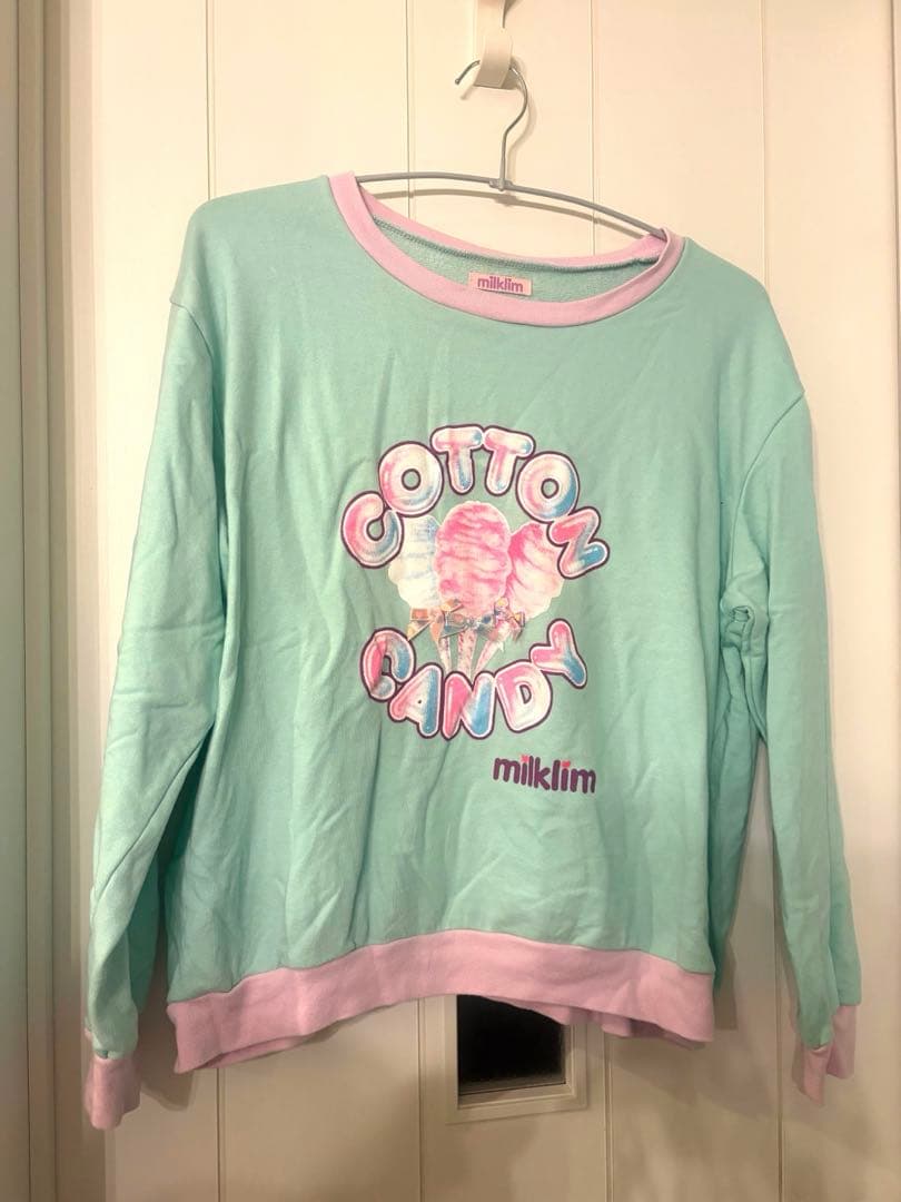 Milklim コットンキャンディ　スウェット　トレーナー　ゆめかわいい 140605897.jpg?1482021254