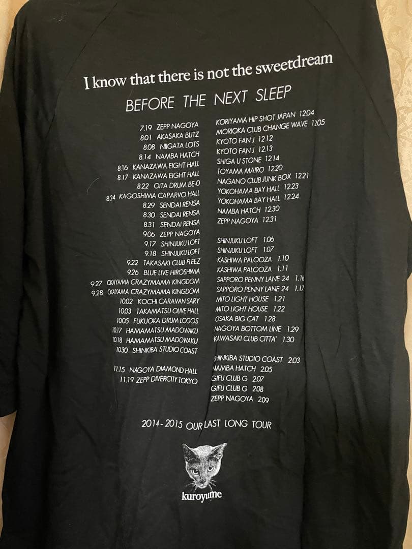清春/黒夢 ラストツアーᎢシャツ BIG TEE アンディー L