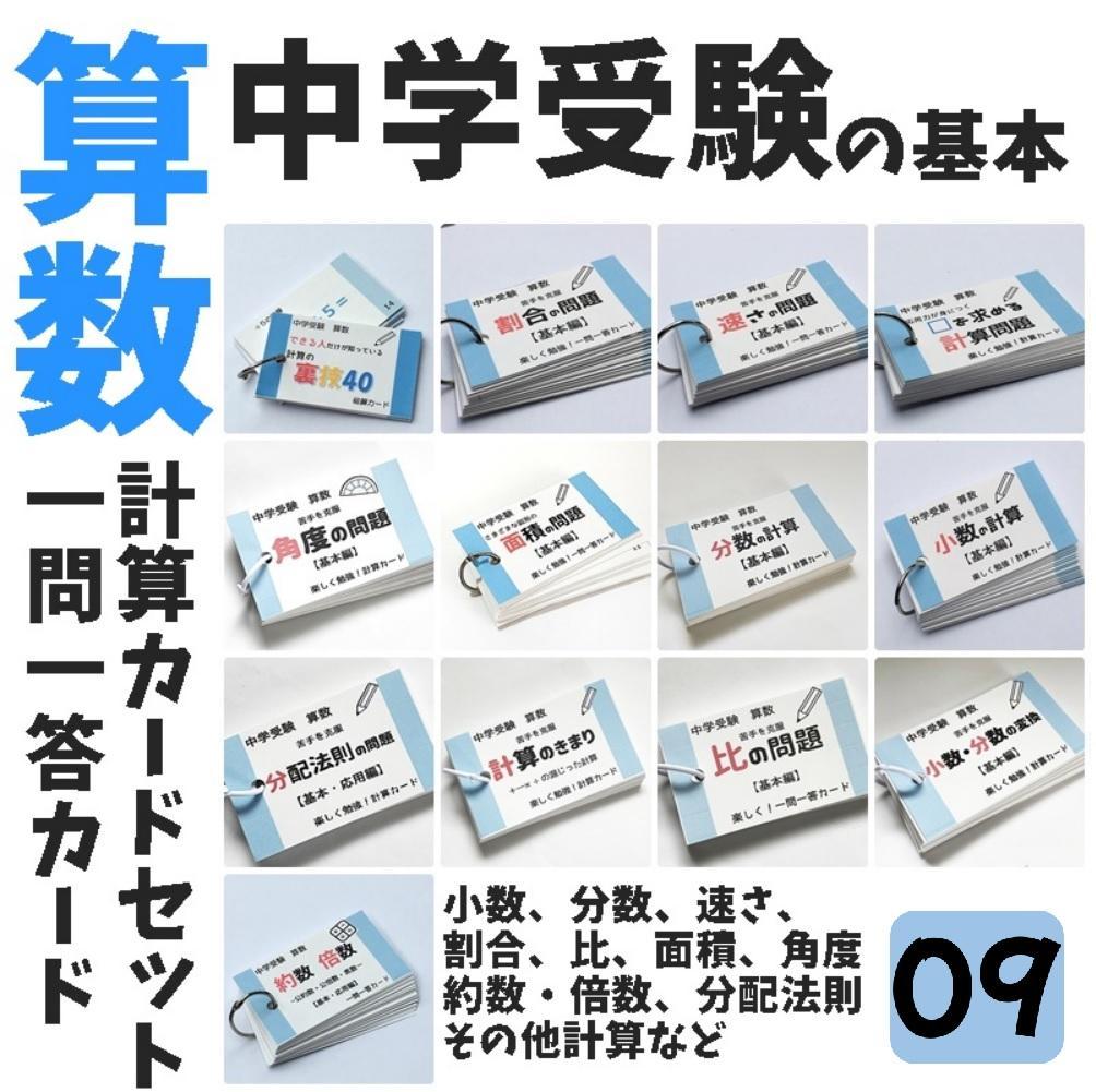 中学受験セット商品【100】国語・算数・理科・社会 暗記カード テスト