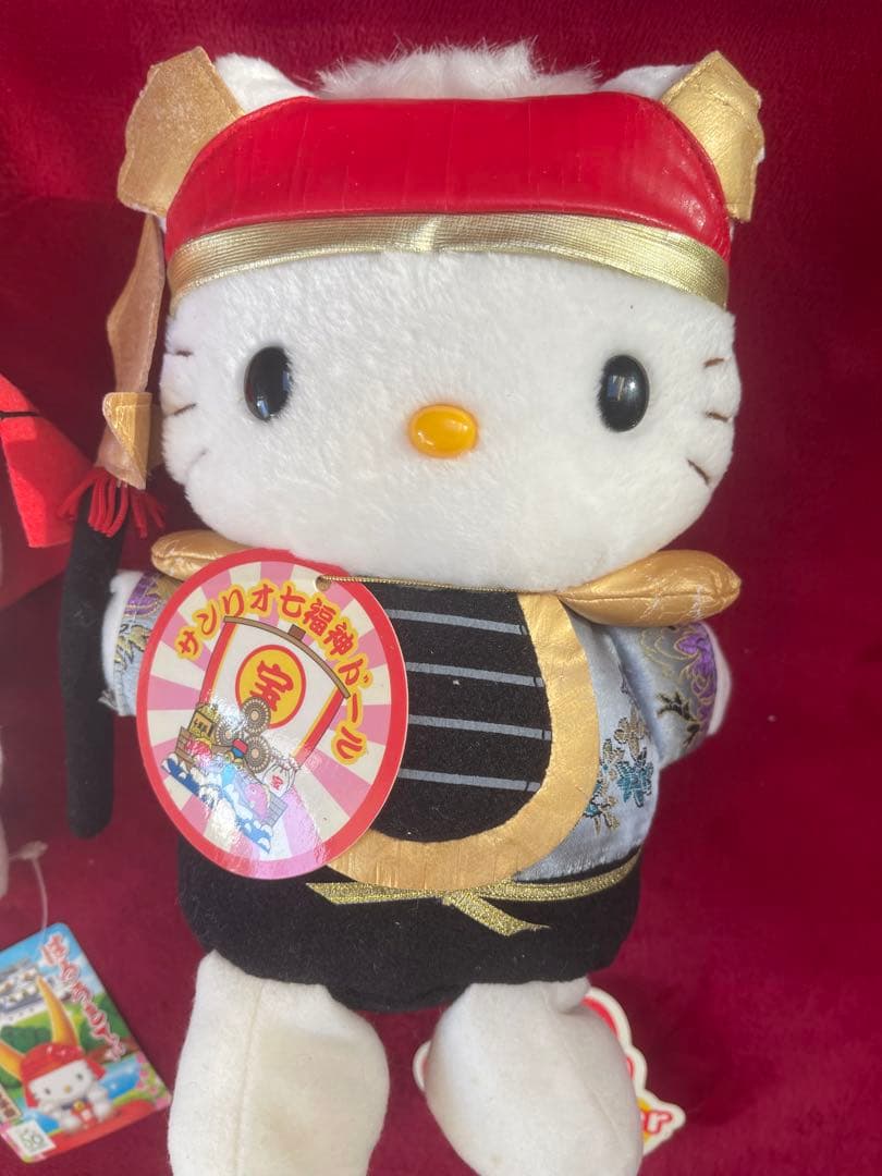 タグ付き☆ご当地キティ 獅子舞 彦根 七福神 ハローキティ ぬいぐるみ