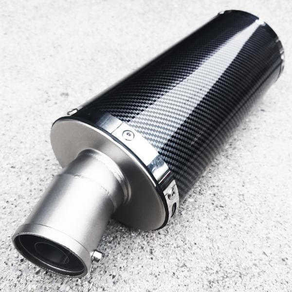 カーボン柄 オーバル スリップオン マフラー サイレンサー 50.8mm