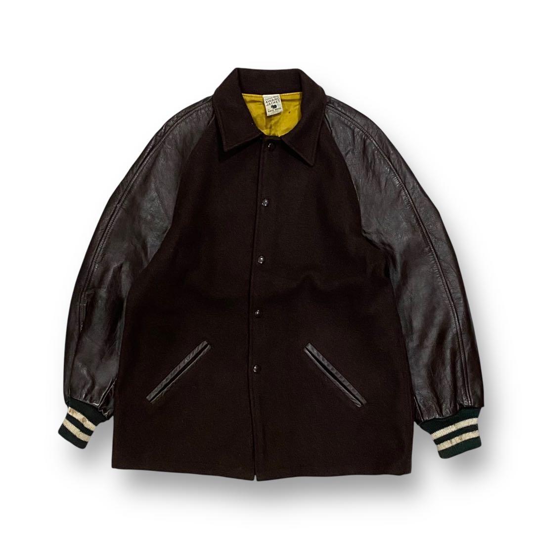 70s- KAYE BROS スタジャン ロンスタ チェーンステッチ - メルカリ