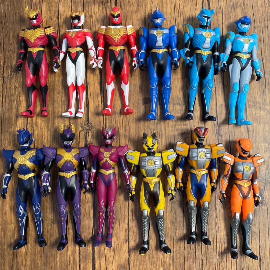 KONAMIコナミ超星神グランセイザー ソフビ人形12体セット - メルカリ