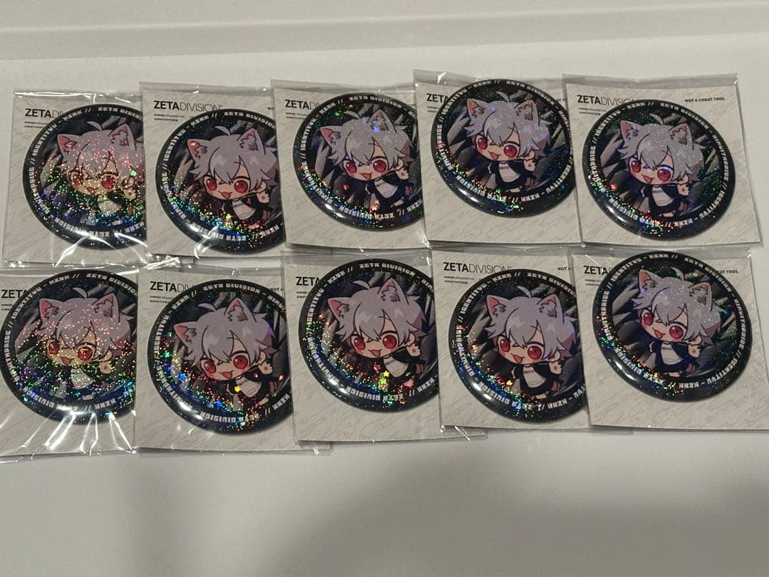 ZETA DIVISION かず猫 缶バッチ10個セット