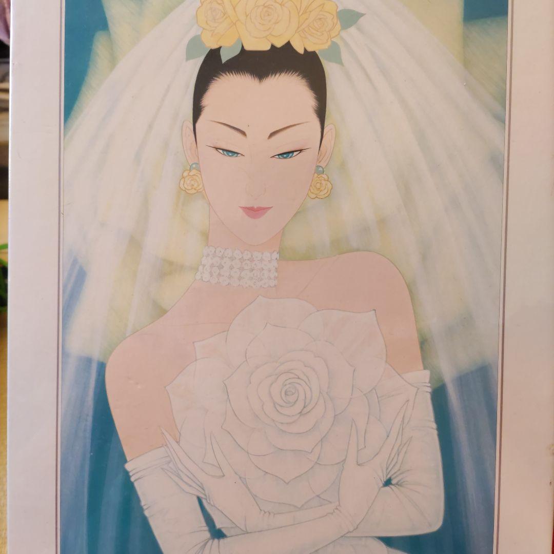 鶴田一郎 パズル（桂由美 監修） 鶴田 一郎 桂 由美 ローズ ユミ Ⅱ 希少 レア 美人画 パズル 完成品 額