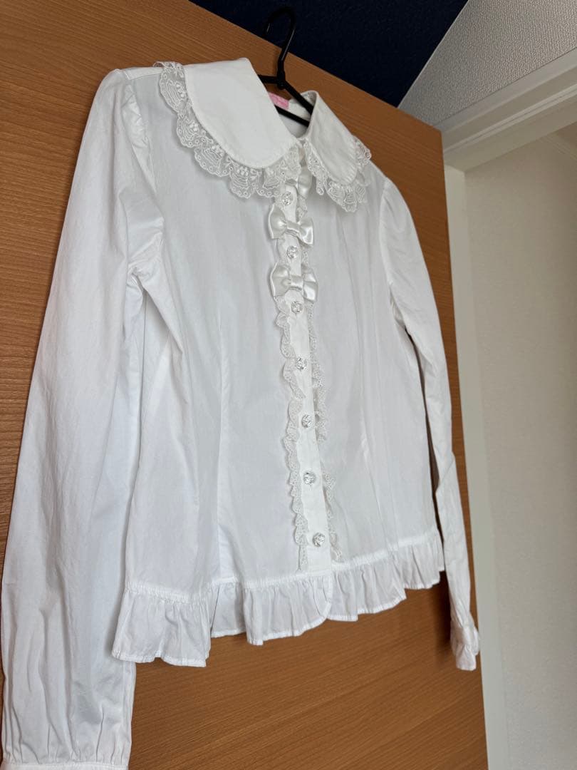 angelic pretty ホワイトフリルシャツ 長袖