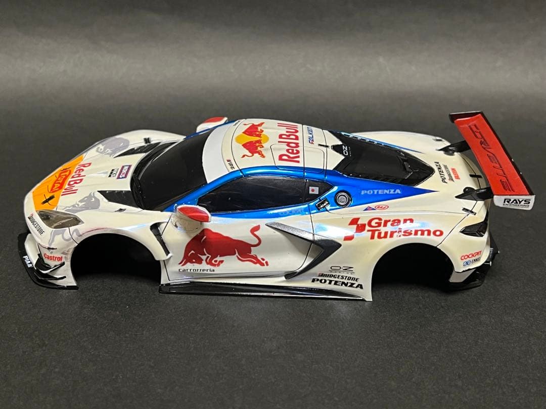 京商 ミニッツ コルベット c8-r ホワイトボディ自作塗装 使用品 2台