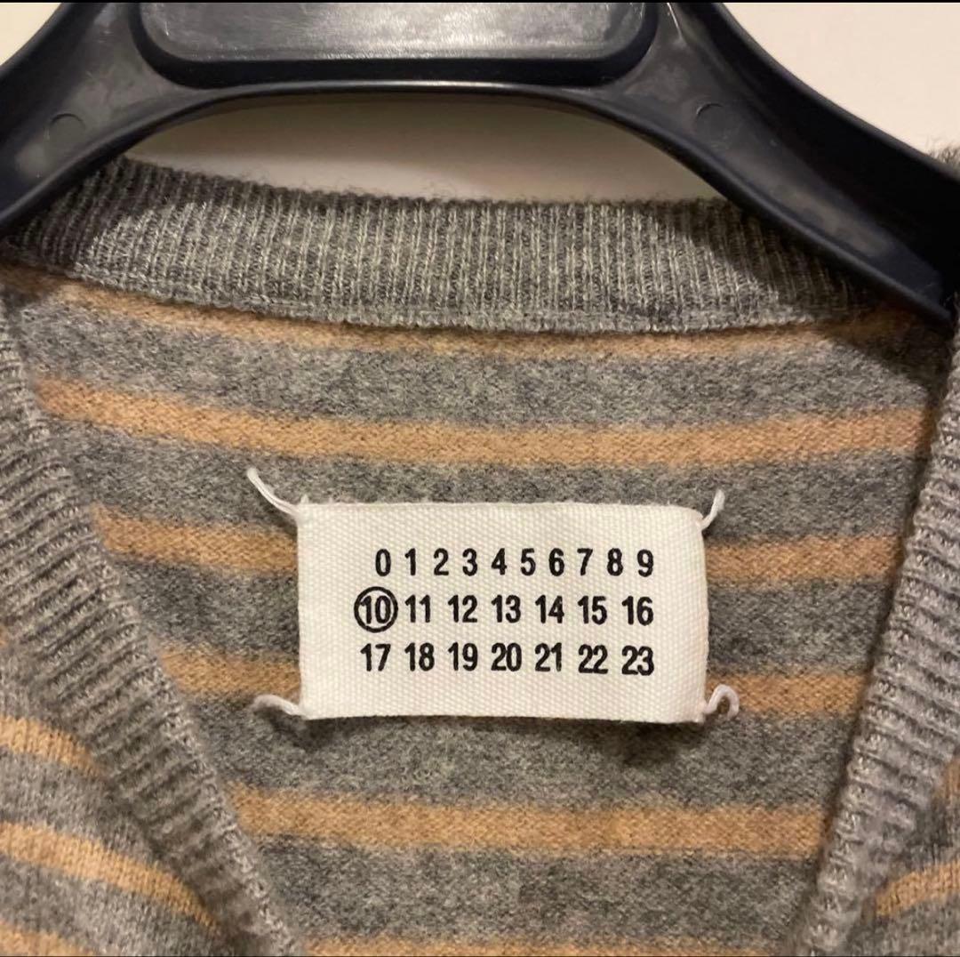 2007AW メゾンマルタンマルジェラ 本人期 ボーダーニットセーター L