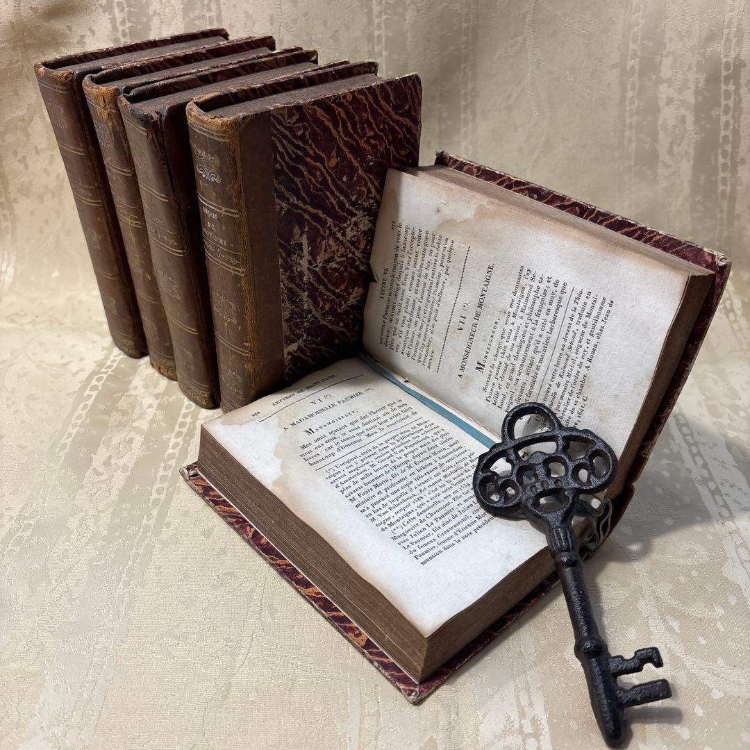 アンティーク ビンテージ フランス語 洋書 古書 洋古書 5巻セット