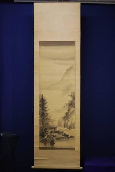 真作/内山秀圃/山家ホトトギス図/布袋屋掛軸HC-725 - メルカリ