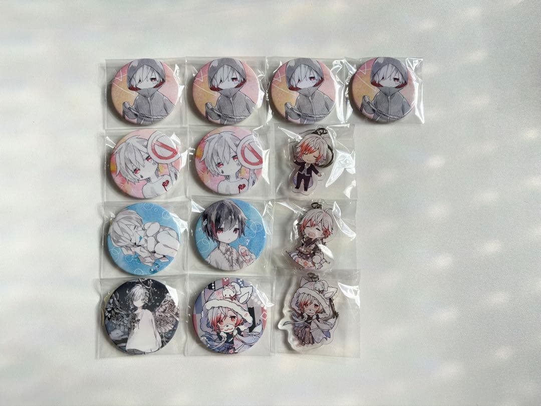 まふまふ 明日色ワールドエンド グッズ まとめ売り(缶バッジ・アクキー