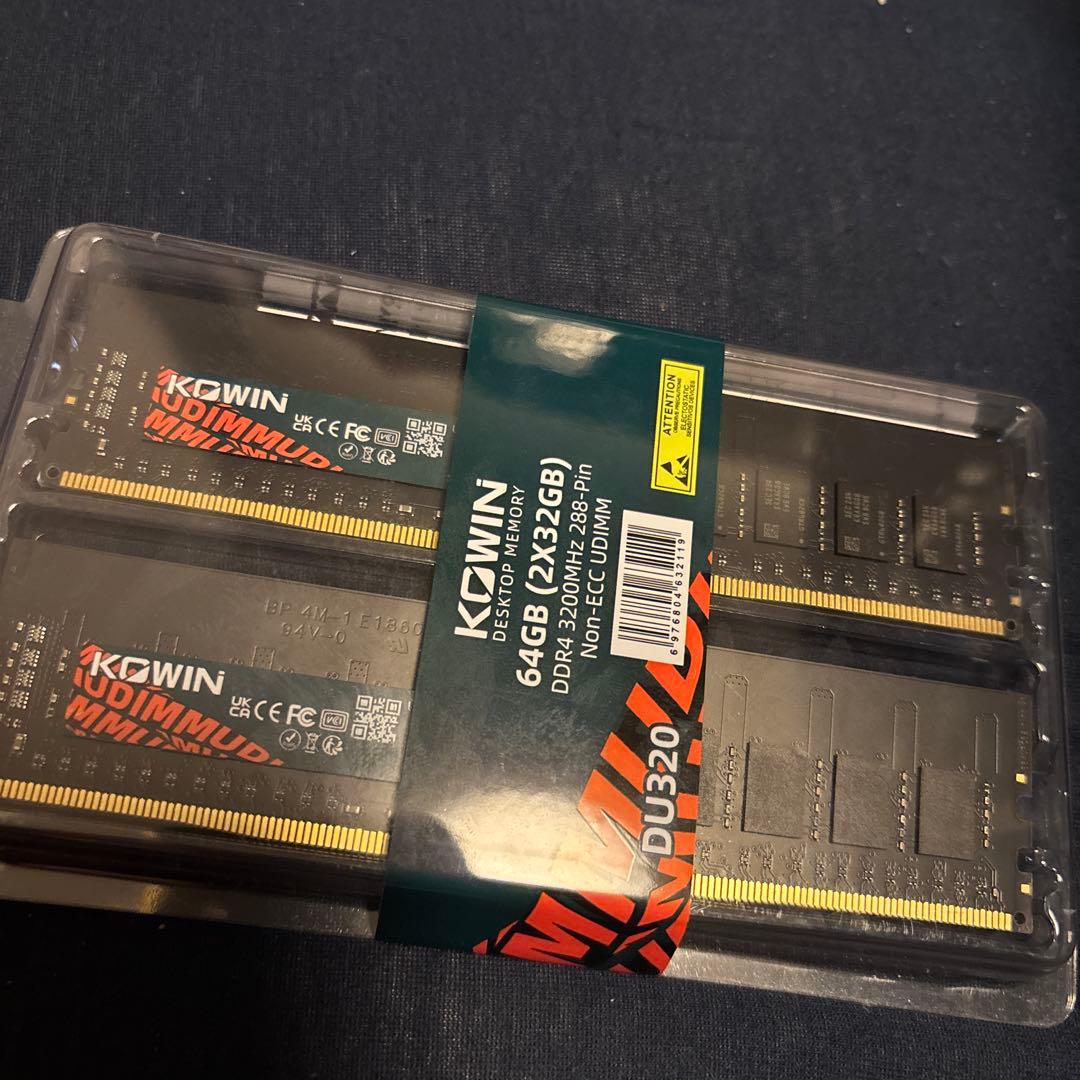 KOWIN 64GB DDR4 3200MHz メモリ 未開封 新品 - メルカリ