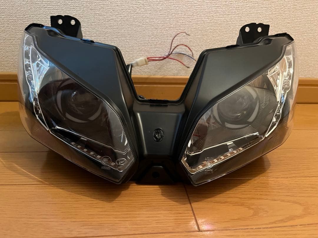kawasaki NINJA250 EX250L プロジェクター ヘッドライト ヘッドライト LED エンジェルアイHID プロジェクター NINJA250 EX250L