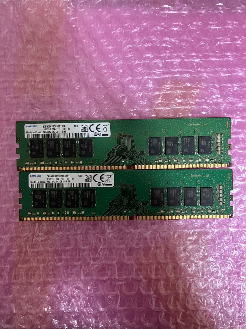 メモリ 16GB×2枚=32GB DDR4-2400 動作保証 0811 - メルカリ
