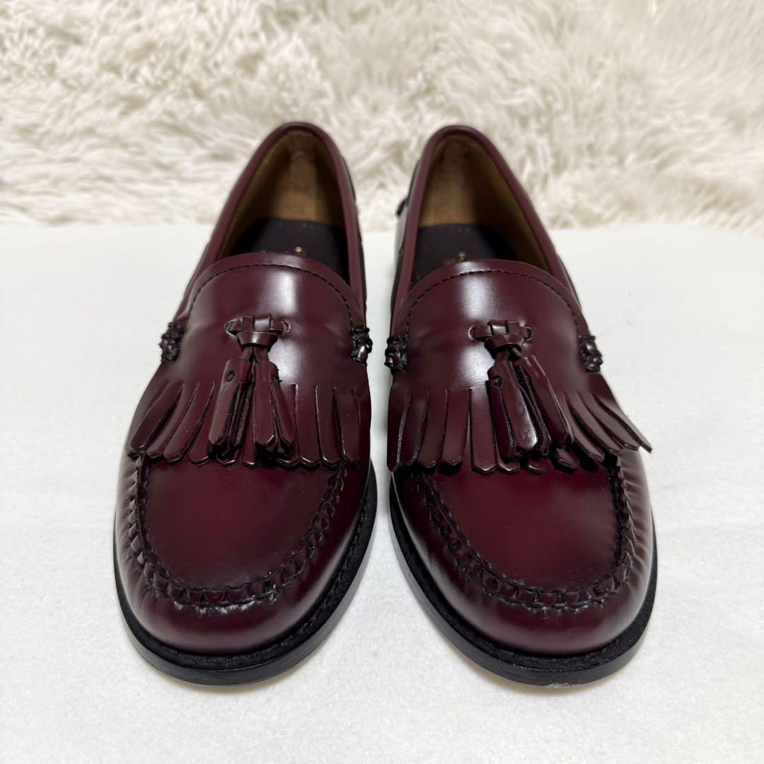 極美品 G.H.BASS キルト タッセル ローファー 41020 ESTHER