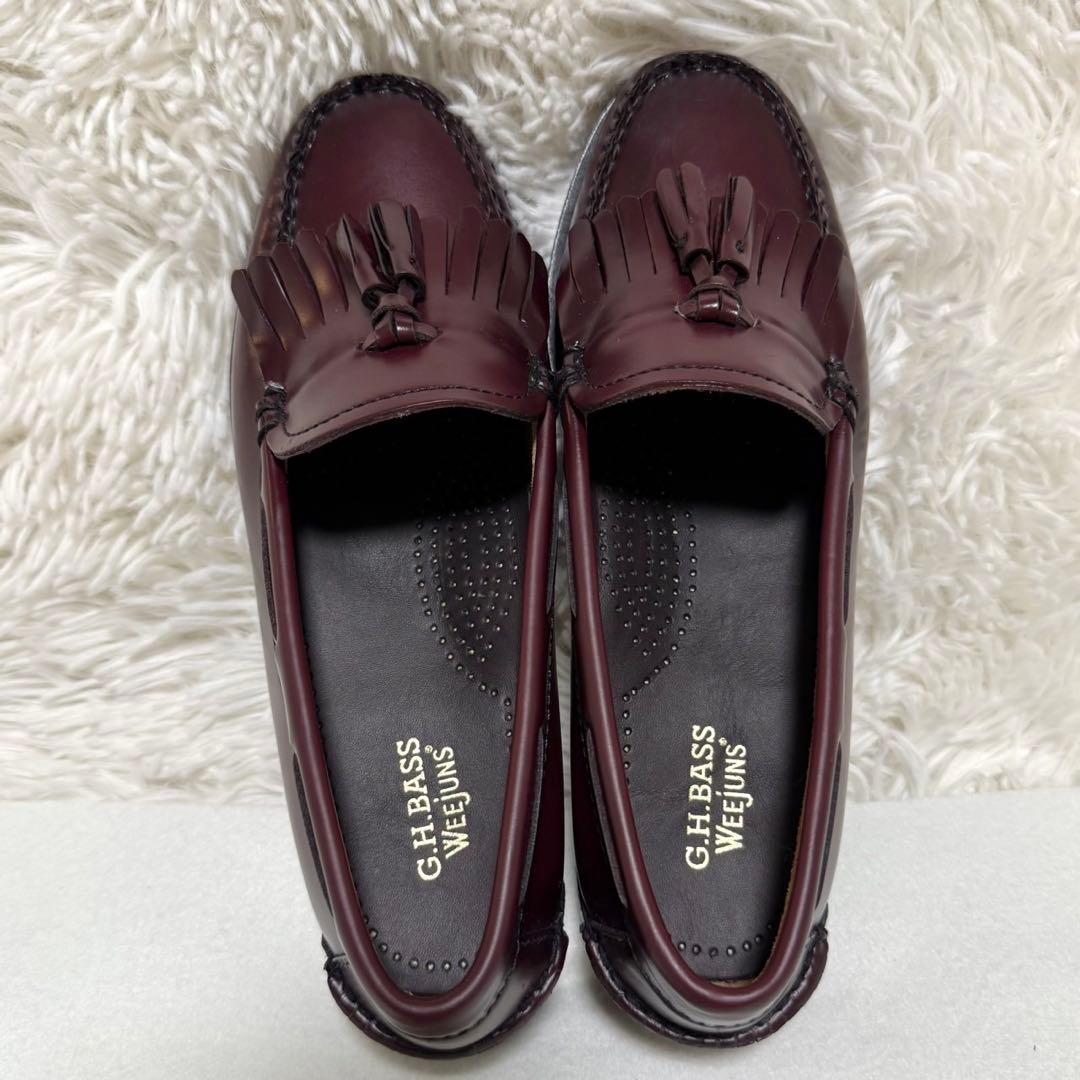 極美品 G.H.BASS キルト タッセル ローファー 41020 ESTHER