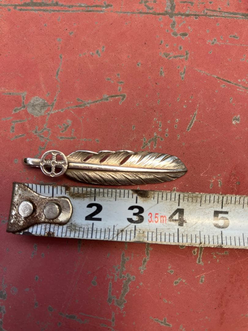 シルバー501、フェザーペンダントトップM、S セット価格 - メルカリ