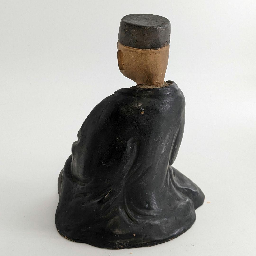 英昌堂泰山 京焼 千利休像 共箱合布 清水焼 陶器人形