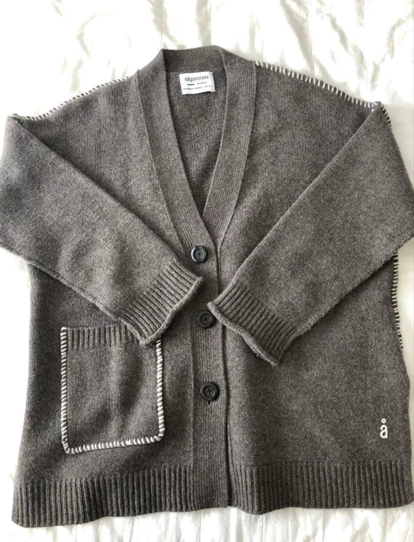 nagonstans NEW ENGLAND BOX Vカーディガン