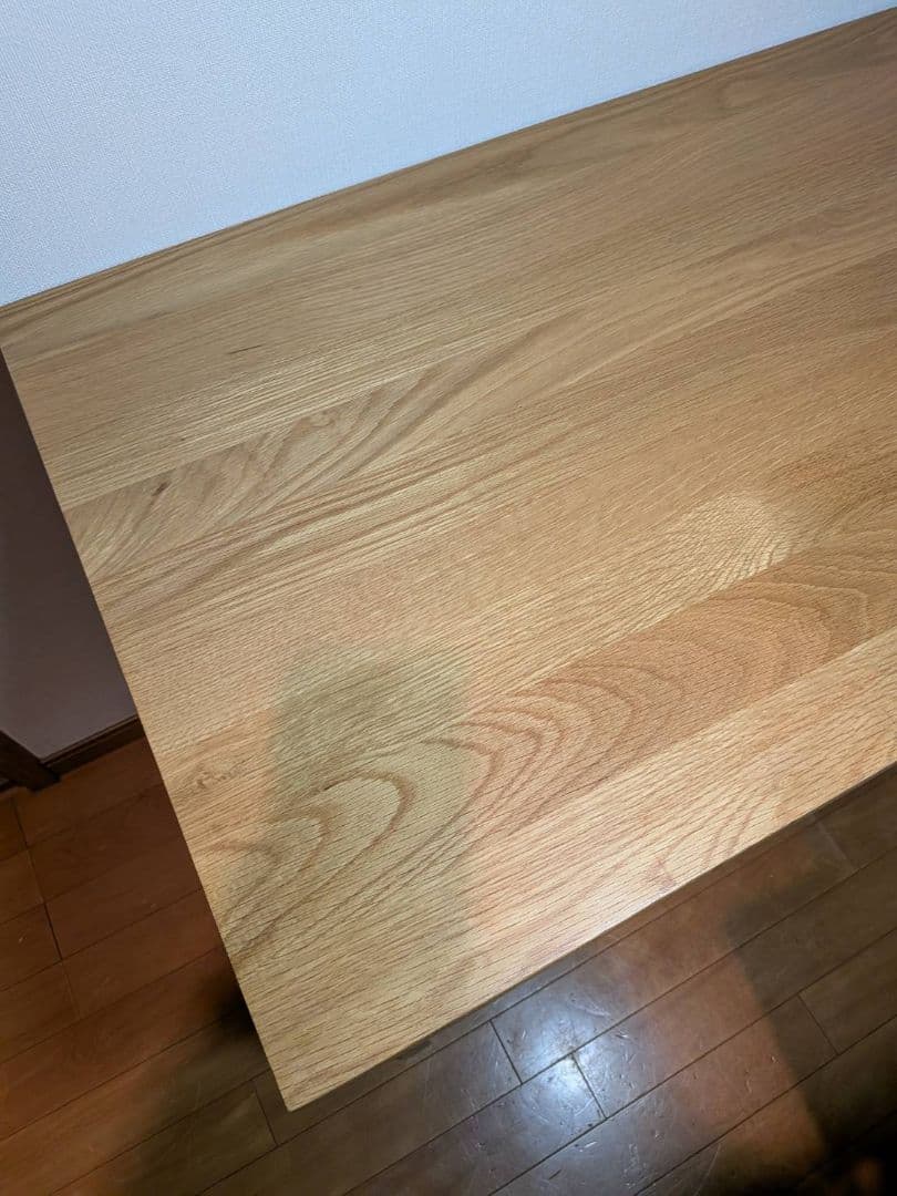 《送料込》無印良品 木製デスク 引出しオーク材 110 事務 学習勉強机テーブル