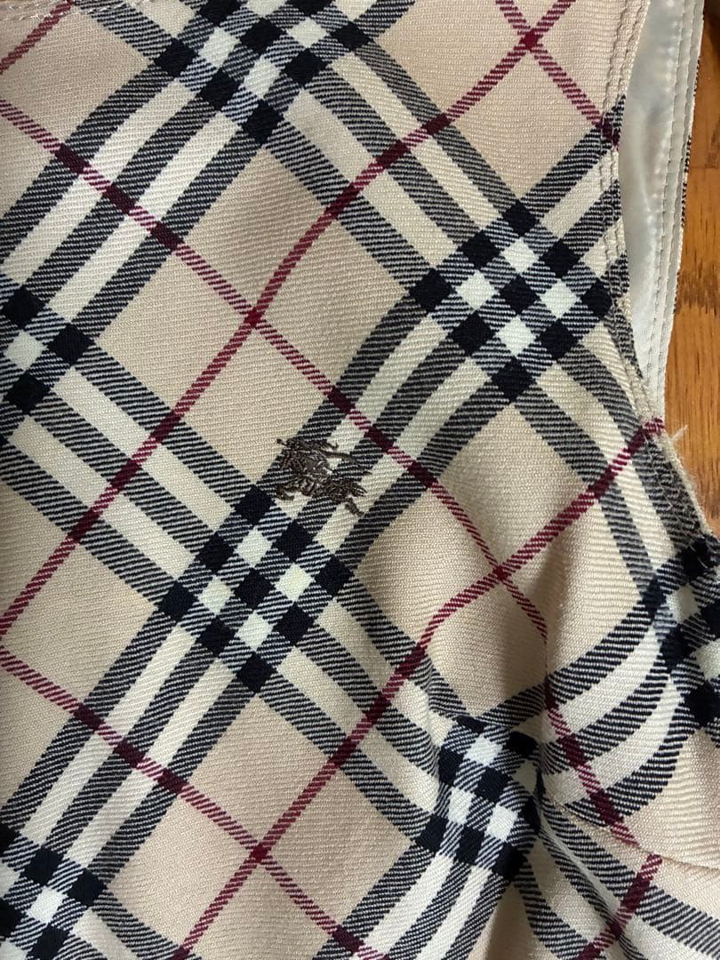 Burberry チェック柄 ノースリーブワンピース 36 - メルカリ