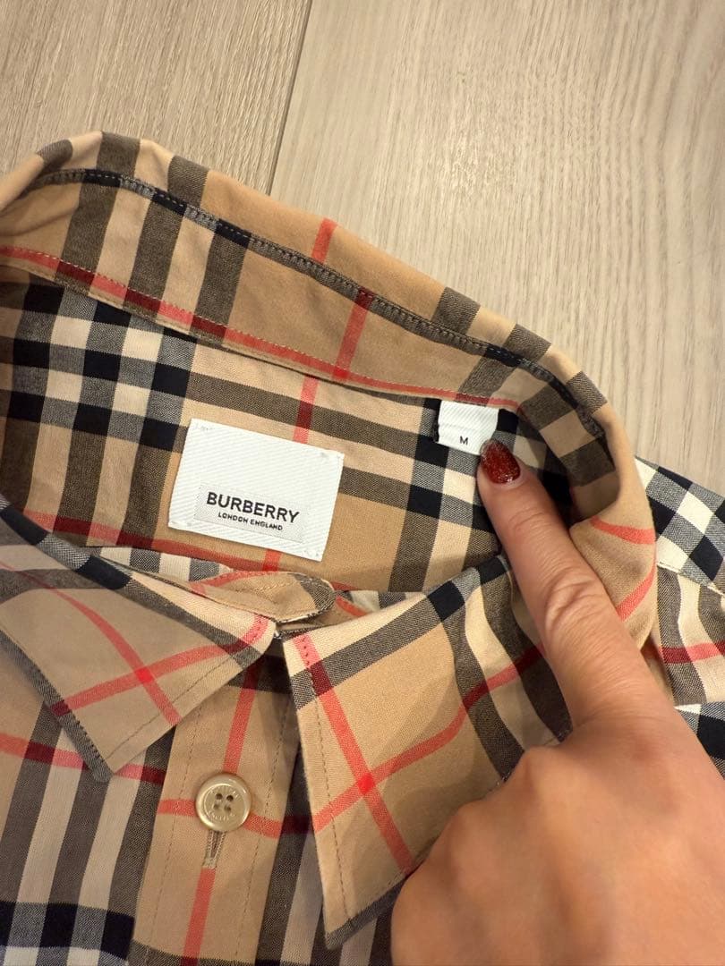 Burberry チェック柄 長袖シャツ
