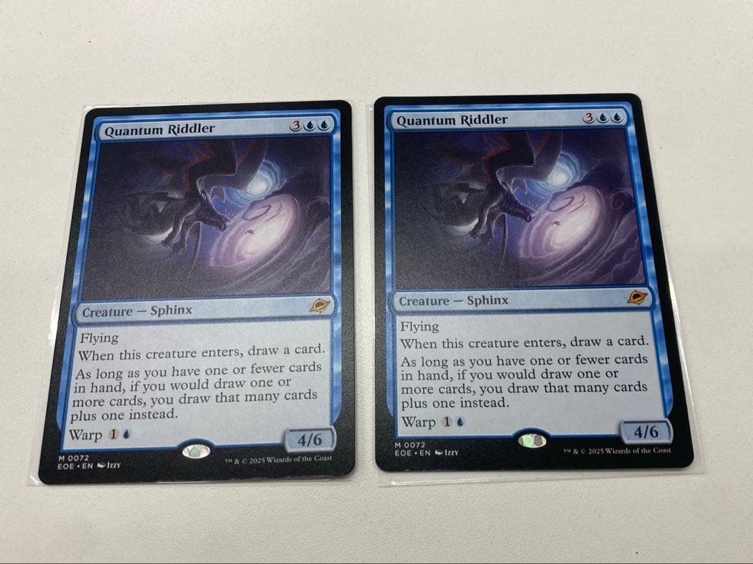 W N さま用　 MTG　量子の謎かけ屋/Quantum Riddler　2枚 ミントモール / MINT GAMES MTG(東日本橋) / 【EOE】【ENG】【Foil