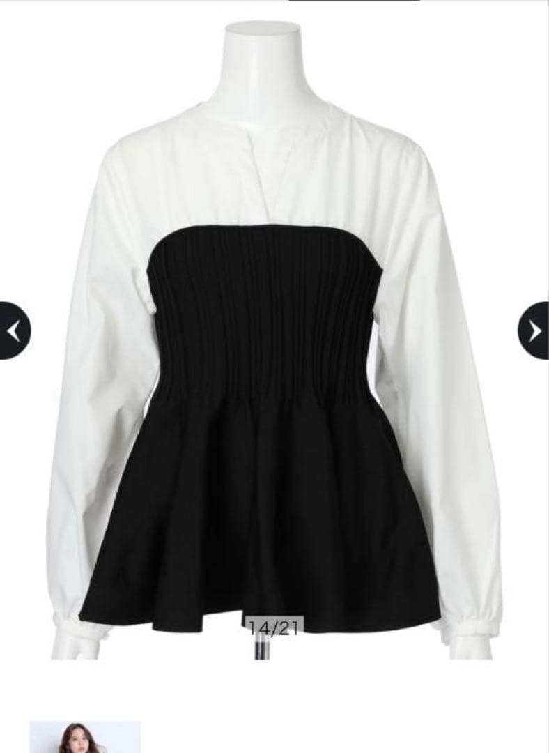 新品】ジャスグリッティー シャツレイヤードライクニット - メルカリ