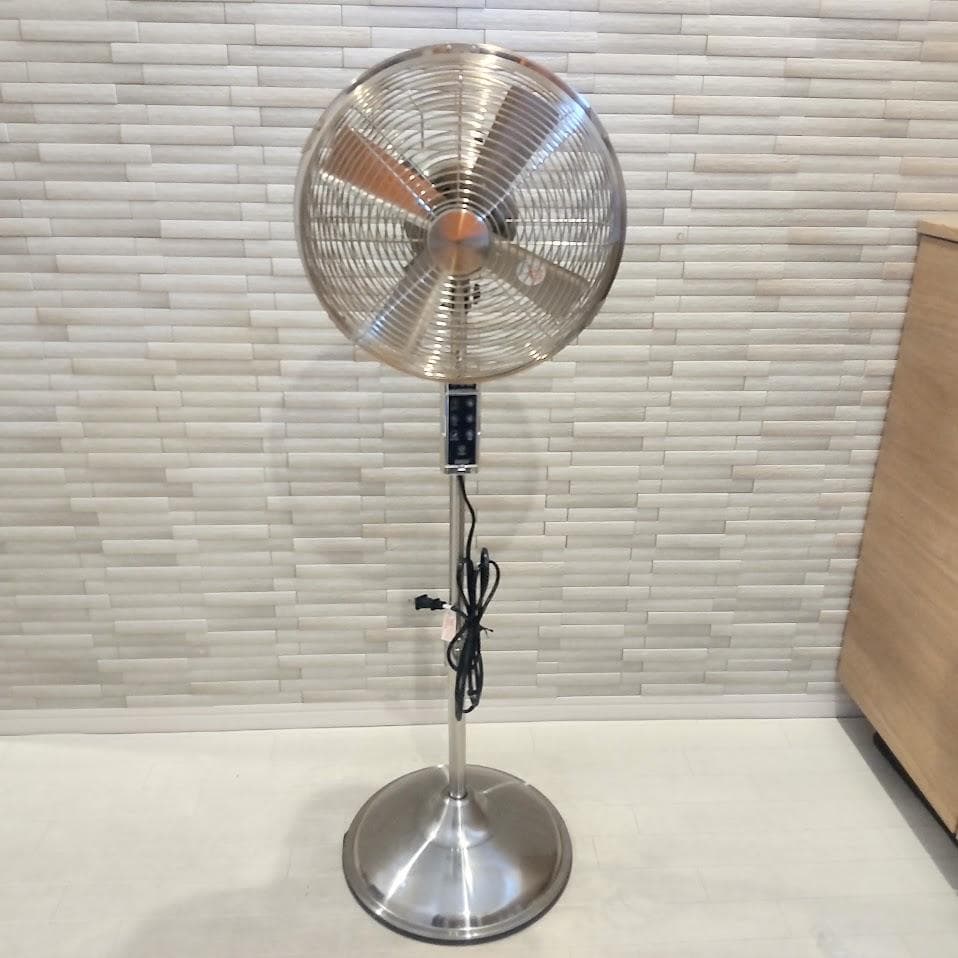 阪和 アンティーク風 シルバー調仕上げ メタルリビングファン 扇風機