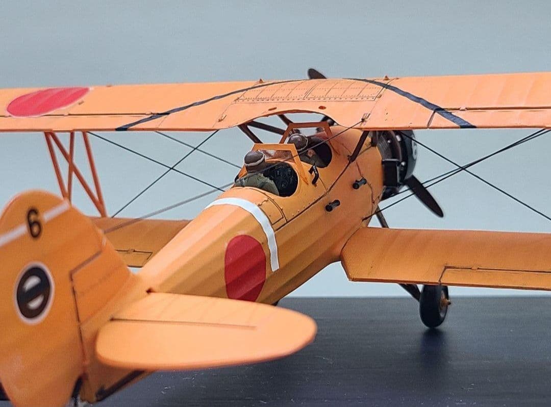 tomoya様専用 九五式中間練習機(赤とんぼ)リアルモーターライズ完成品