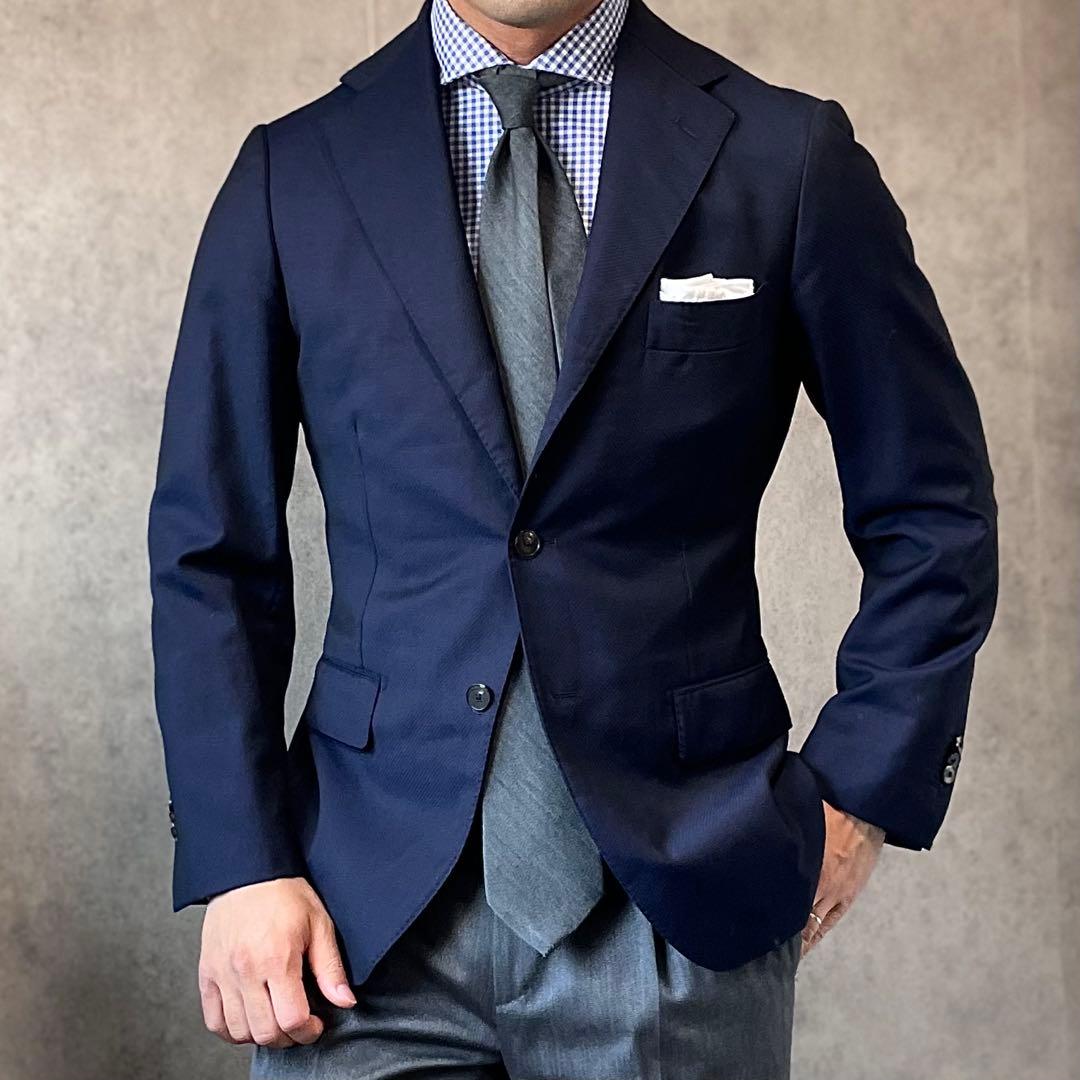 【UNIVERSAL LANGUAGE 】×ロロピアーナ ジャケット 44-6D スーツ／2つボタン／Loro Piana 365／無地／CH22 | SUIT SQUARE