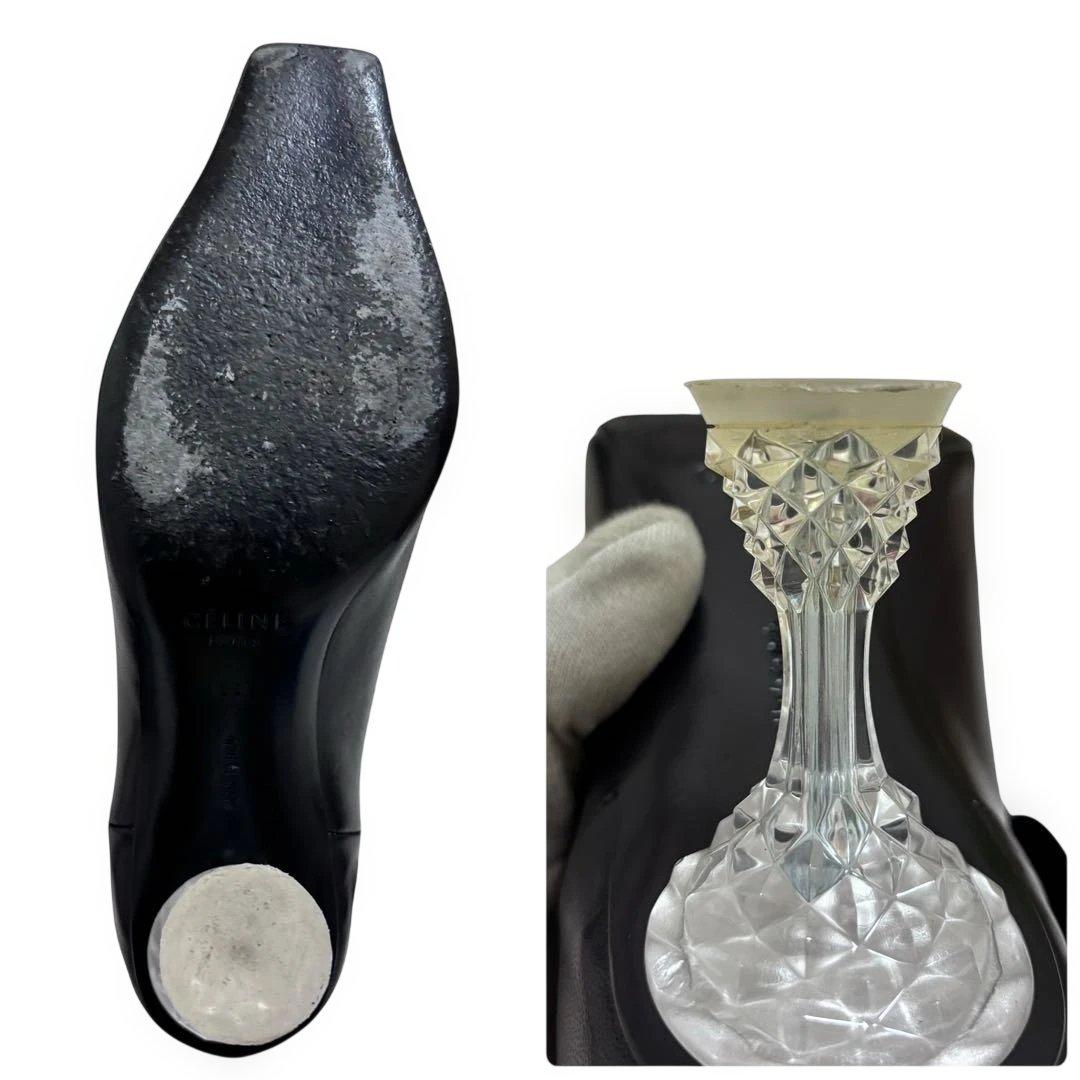 希少◎CELINE フィービー期 シャンデリアヒール ブーティー 35