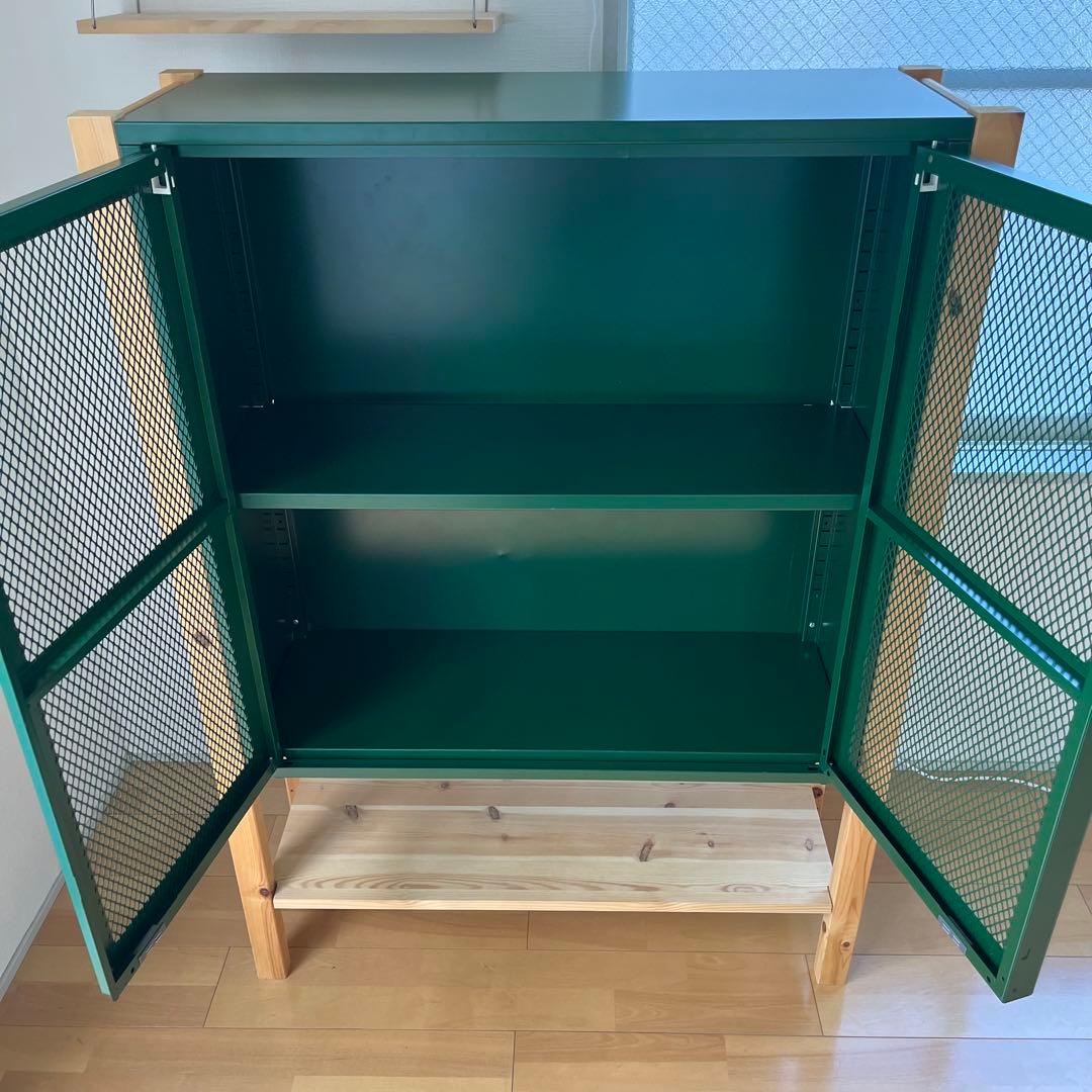 IVAR イーヴァル IKEA ラック キャビネット 収納 グリーン - メルカリ