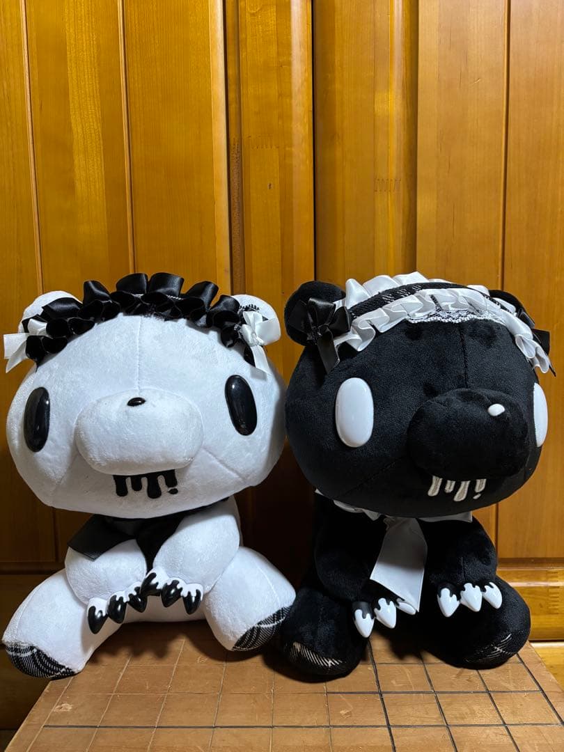 グルーミー No.589 ぬいぐるみ ヘッドドレス ホワイト モノブラック