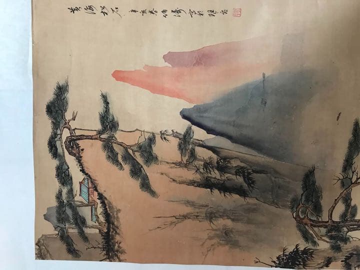 中国清時代掛軸 肉筆保証 畢伯濤画家 - メルカリ